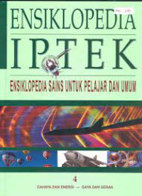 Image of ENSIKLOPEDIA IPTEK JILID 4 CAHAYA DAN ENERGI - GAYA DAN GERAK