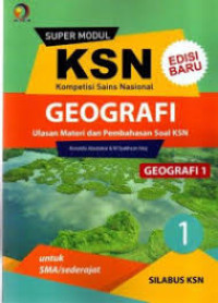 Image of KSN GOEGRAFI 1 GEOGRAFI JILID 1